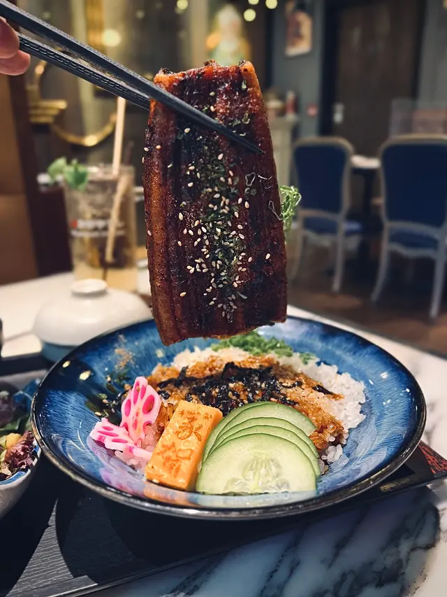 蒲燒山椒鰻魚丼定食