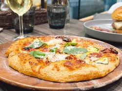 手工三重芝士夏南瓜薄餅10吋