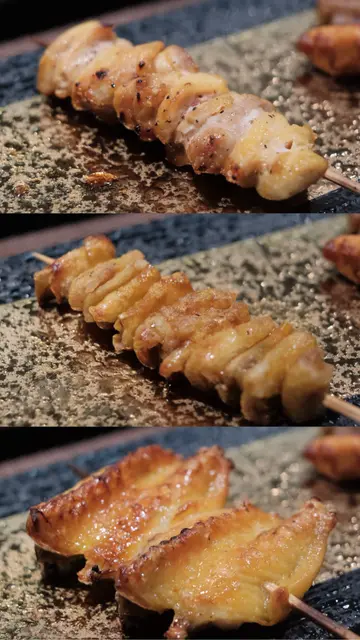 鳥の選部位串燒3本