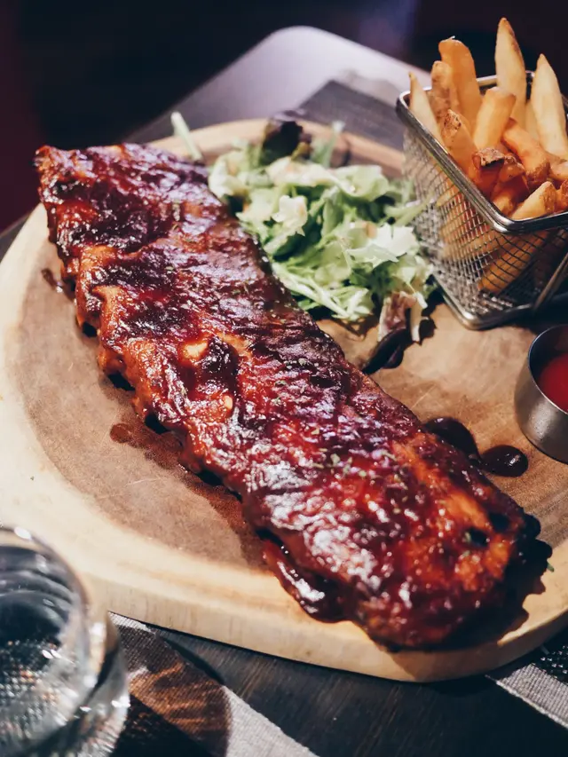 美國德州秘製醬豬肋骨