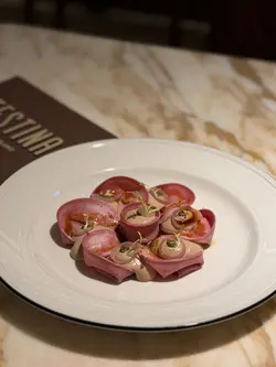 "Lingua Tonnata" Milk-Fed Veal Tongue, Tonnata Sauce, Sicilian Capers