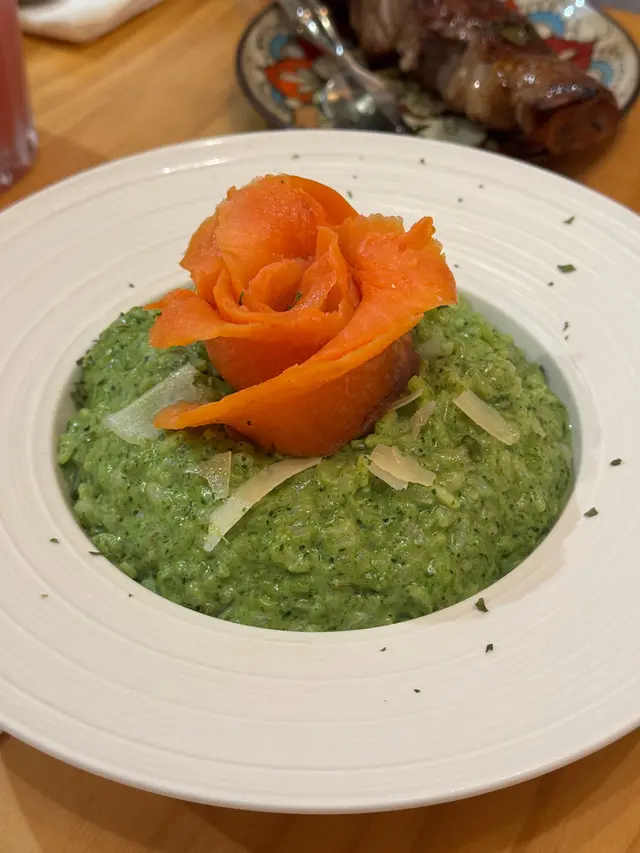 三文魚菠菜意大利飯