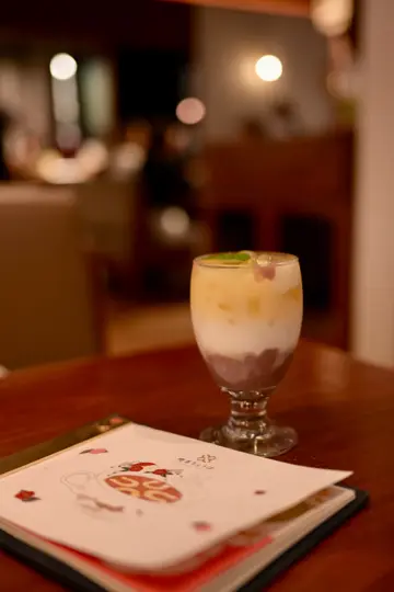 和香芋泥米麻糬牛乳茶