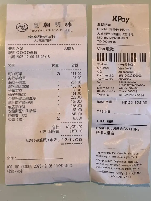 週六晚上餐廳空蕩蕩的，沒幾個客人。