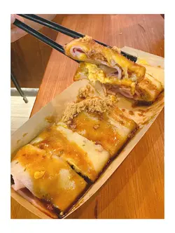 芝士火腿肉松蛋饼