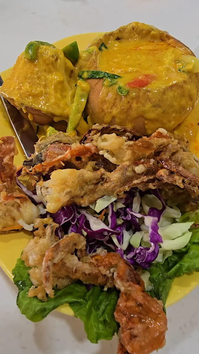 咖哩蟹法包軟殼蟹